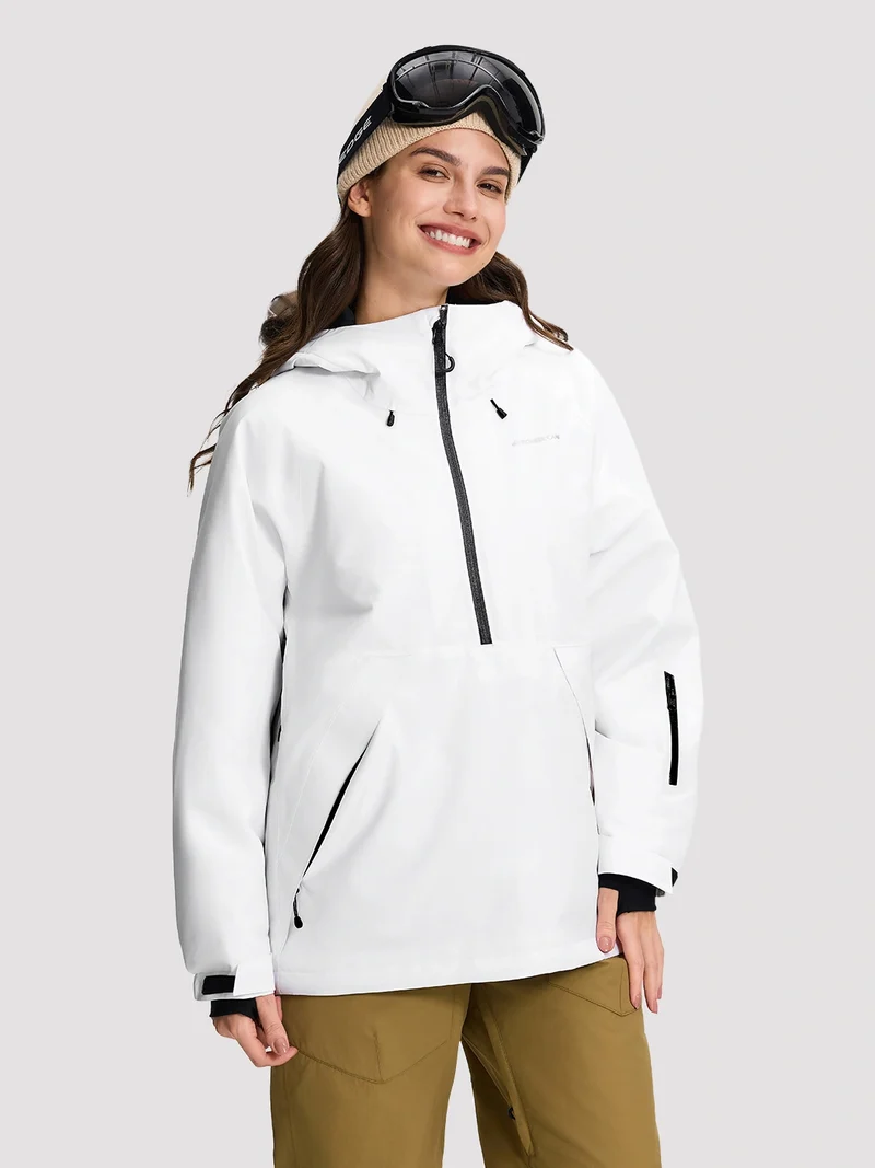 Women's Waterproof Pullover Ski Jacket