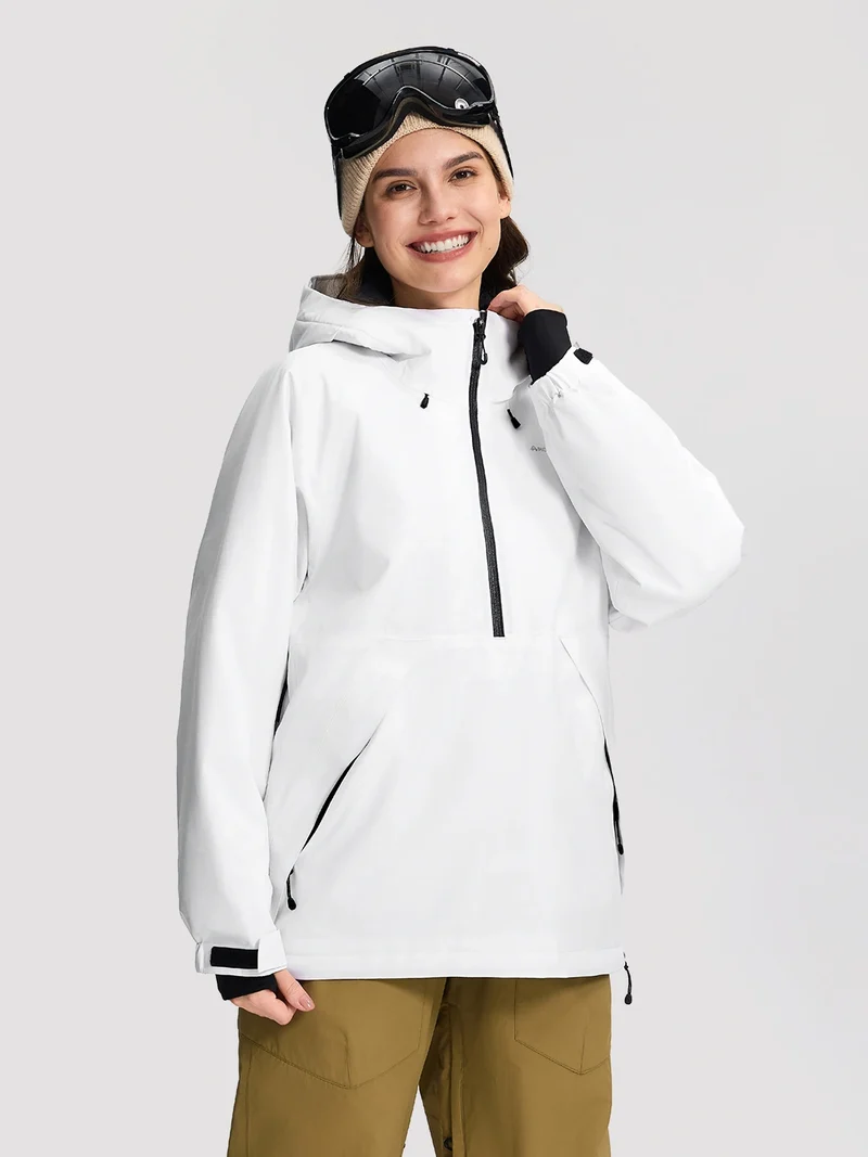 Women's Waterproof Pullover Ski Jacket