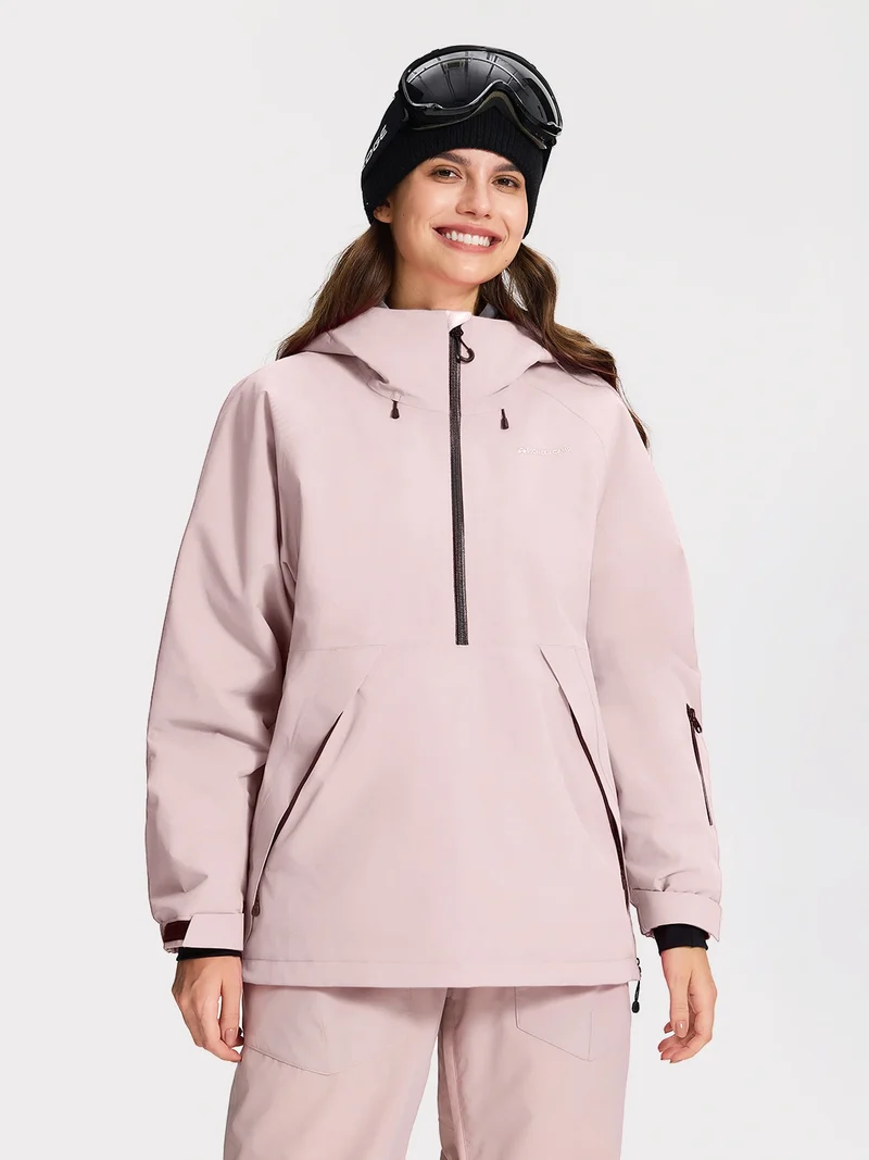 Women's Waterproof Pullover Ski Jacket
