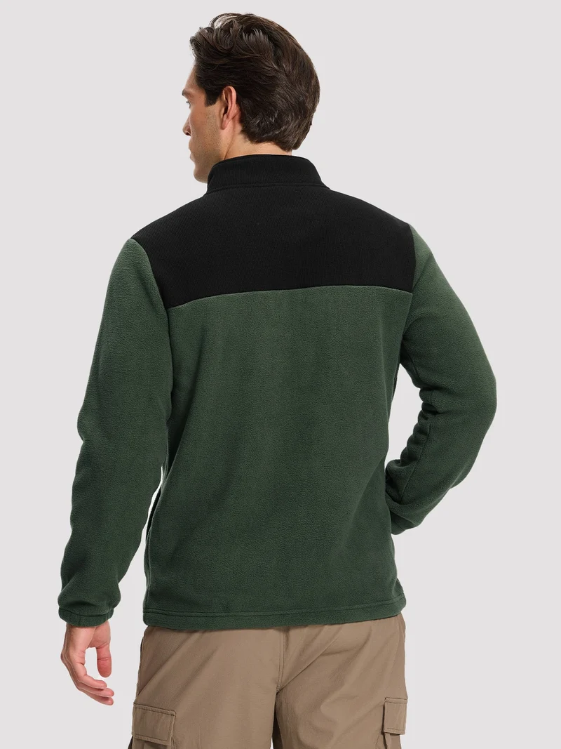 Men's Double-Layer Full-Zip Fleece Jacket