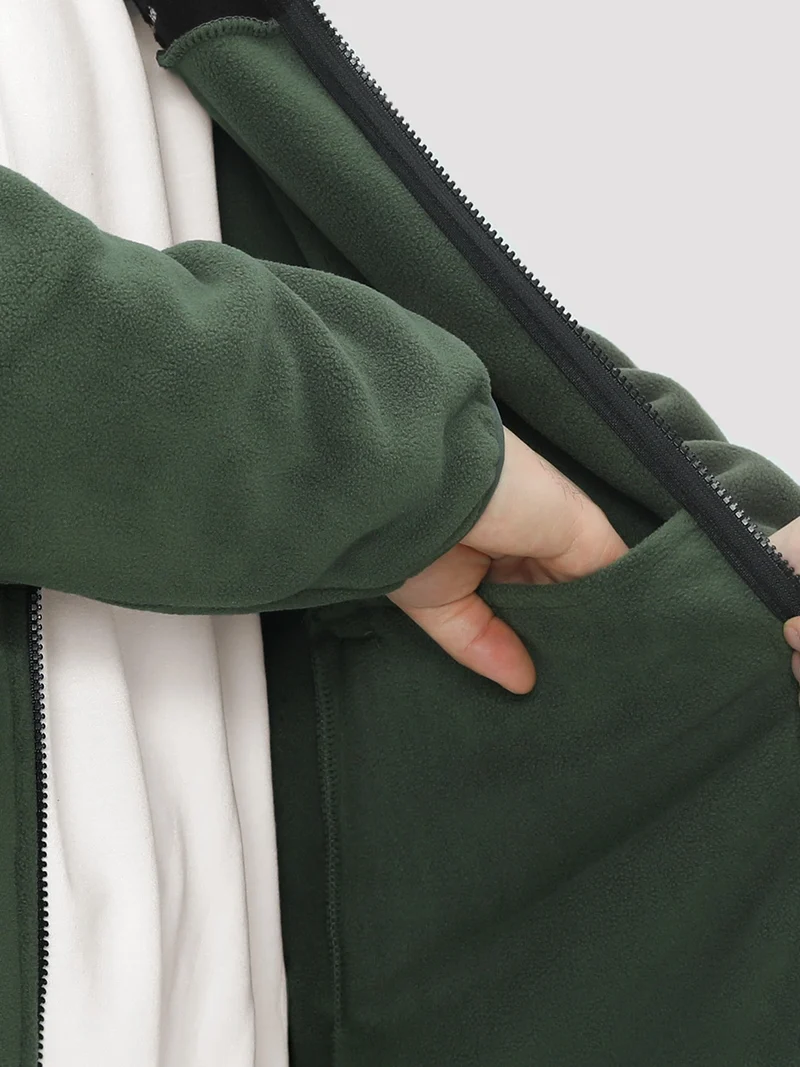 Men's Double-Layer Full-Zip Fleece Jacket