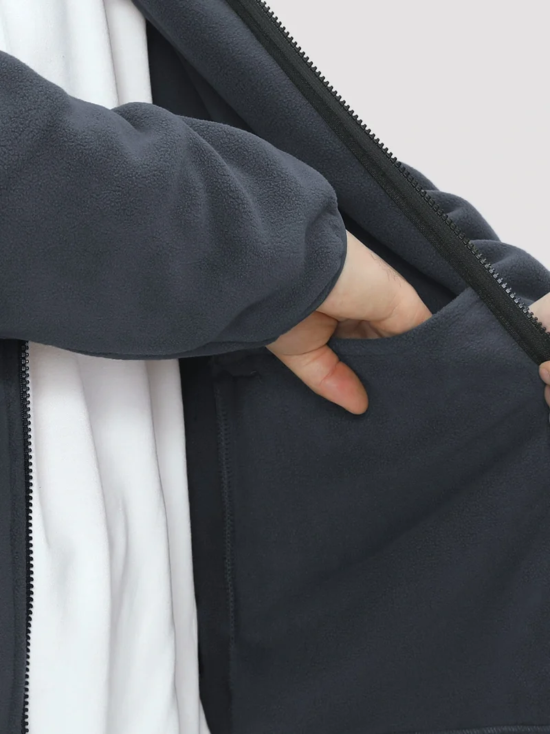 Men's Double-Layer Full-Zip Fleece Jacket