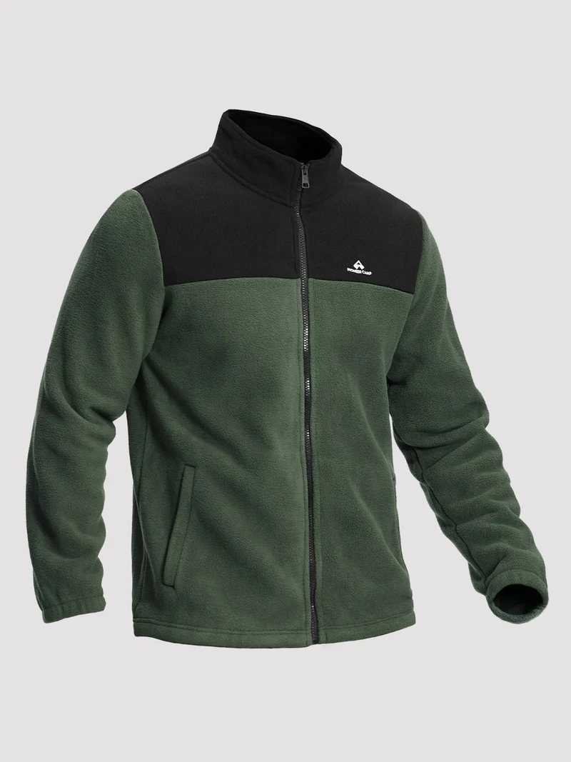 Men's Double-Layer Full-Zip Fleece Jacket