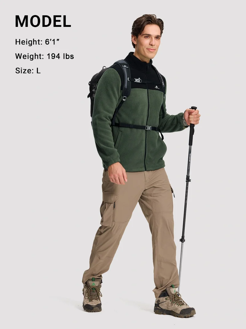 Men's Double-Layer Full-Zip Fleece Jacket