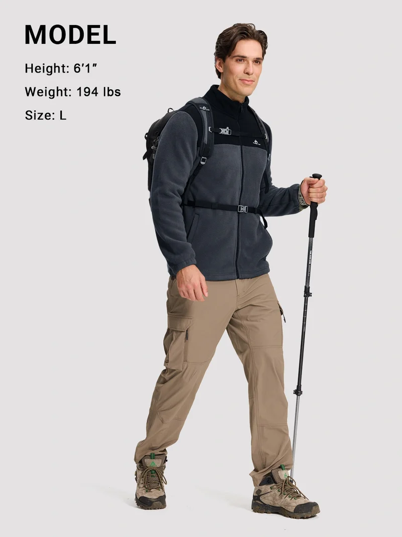 Men's Double-Layer Full-Zip Fleece Jacket