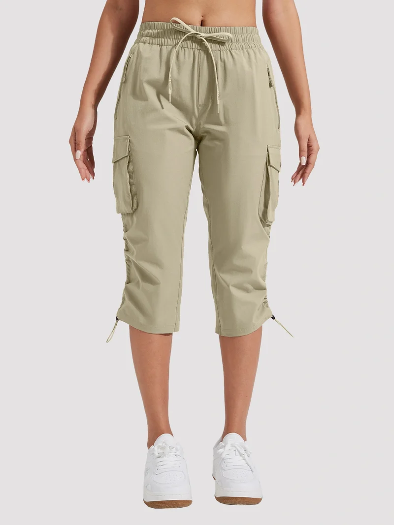 Women's Lightweight Quick-Dry Cargo Capri Pants