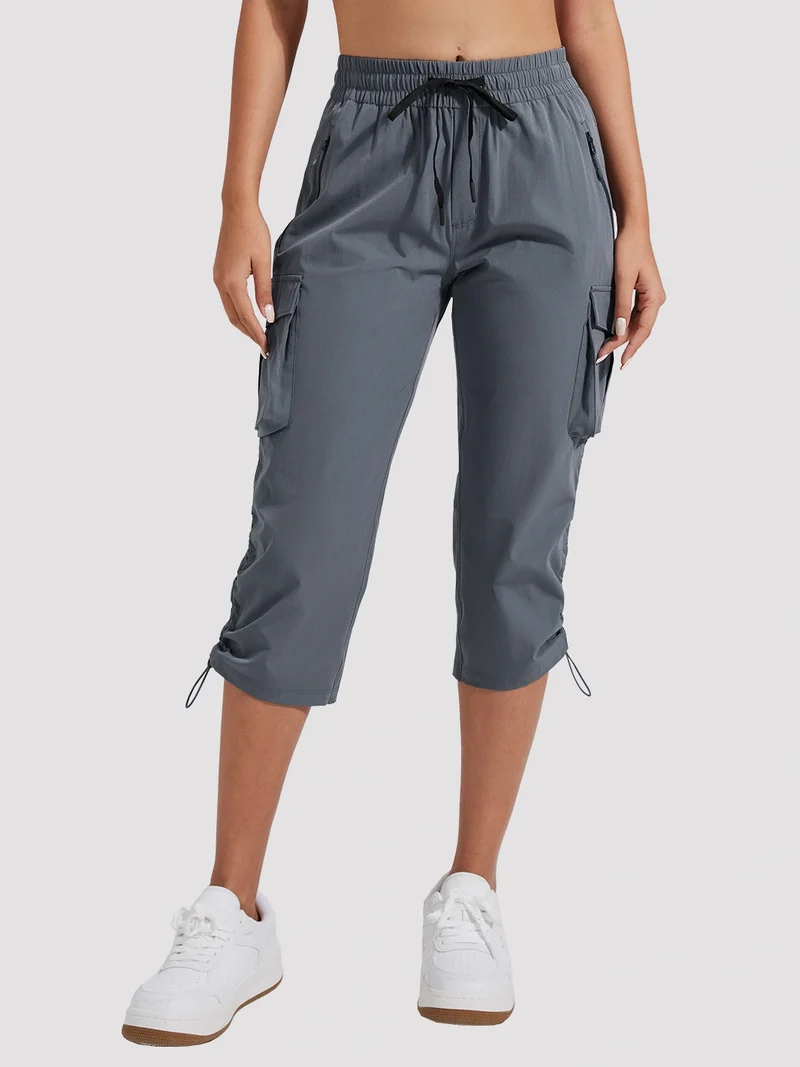 Women's Lightweight Quick-Dry Cargo Capri Pants