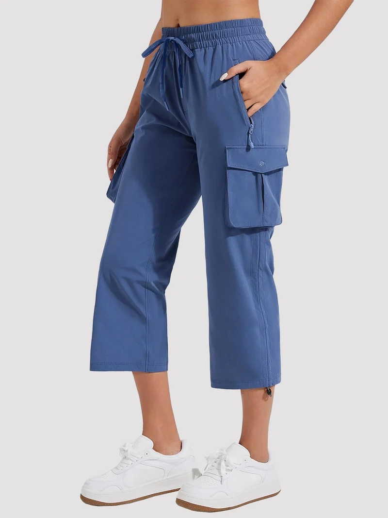 Women's Lightweight Quick-Dry Cargo Capri Pants