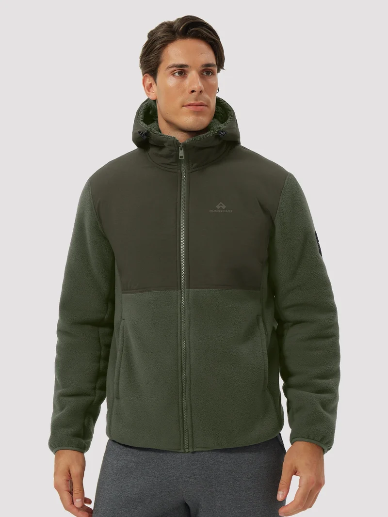 Men's Anti-Pilling Sherpa-Lined Full-Zip Fleece Jacket