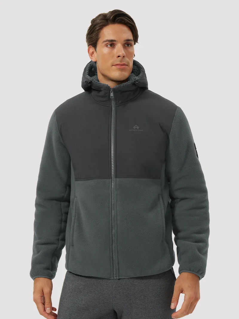 Men's Anti-Pilling Sherpa-Lined Full-Zip Fleece Jacket