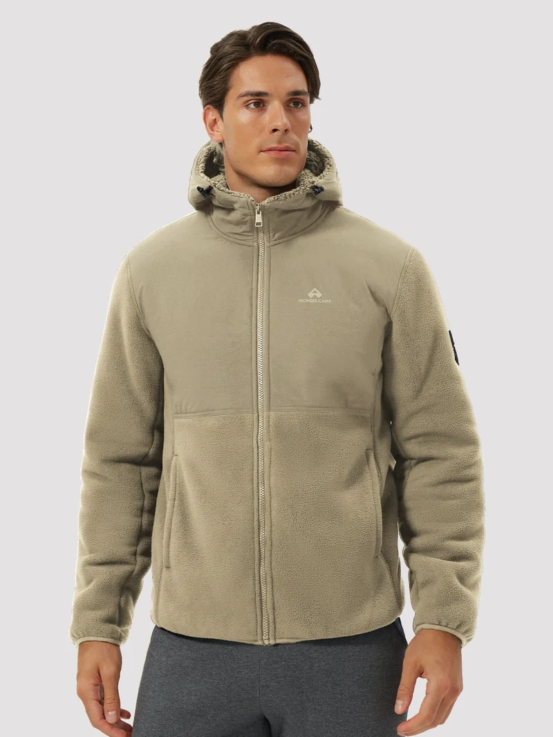 Men's Anti-Pilling Sherpa-Lined Full-Zip Fleece Jacket