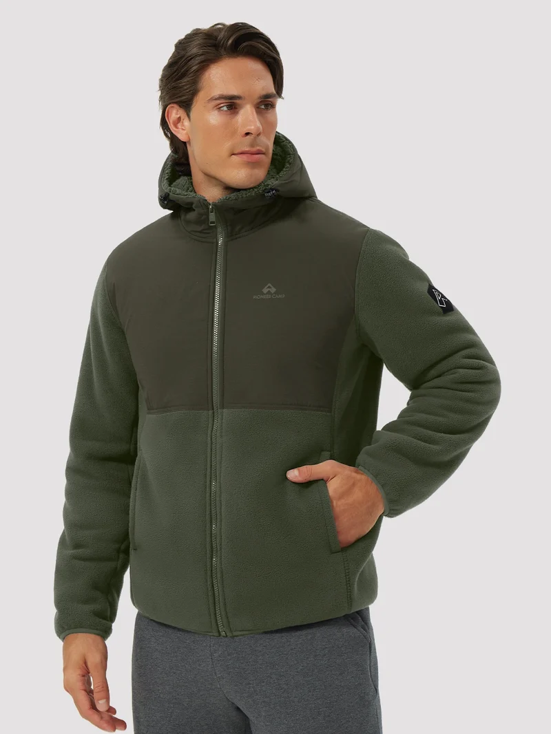 Men's Anti-Pilling Sherpa-Lined Full-Zip Fleece Jacket