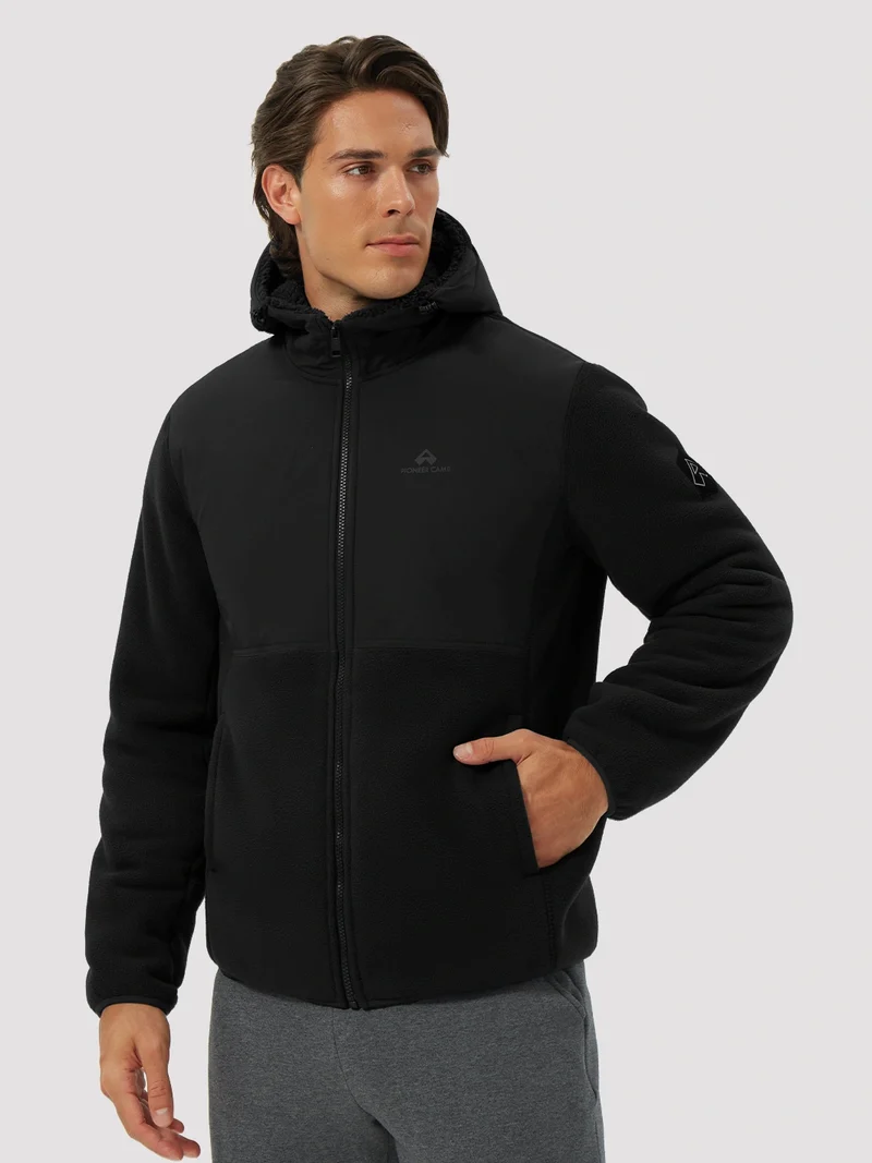 Men's Anti-Pilling Sherpa-Lined Full-Zip Fleece Jacket