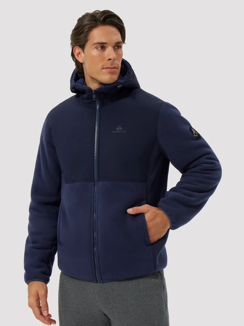 Men's Anti-Pilling Sherpa-Lined Full-Zip Fleece Jacket