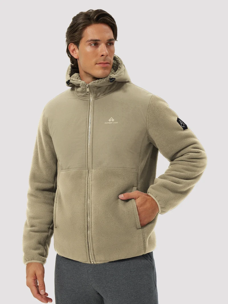 Men's Anti-Pilling Sherpa-Lined Full-Zip Fleece Jacket