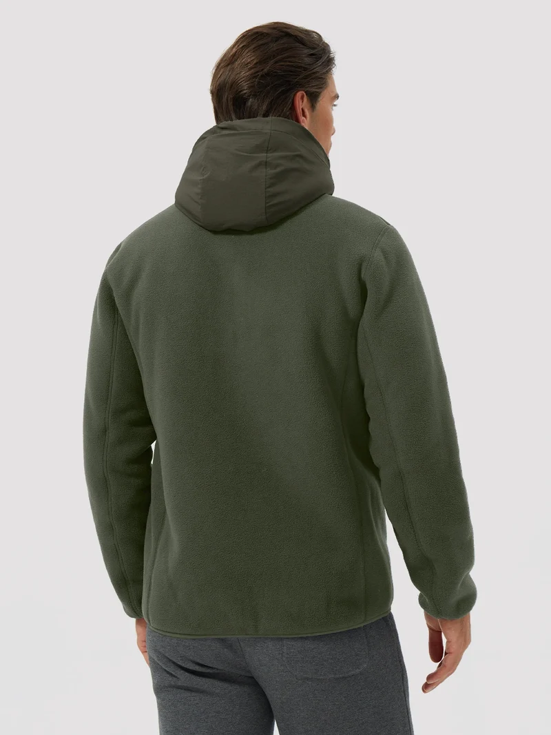 Men's Anti-Pilling Sherpa-Lined Full-Zip Fleece Jacket