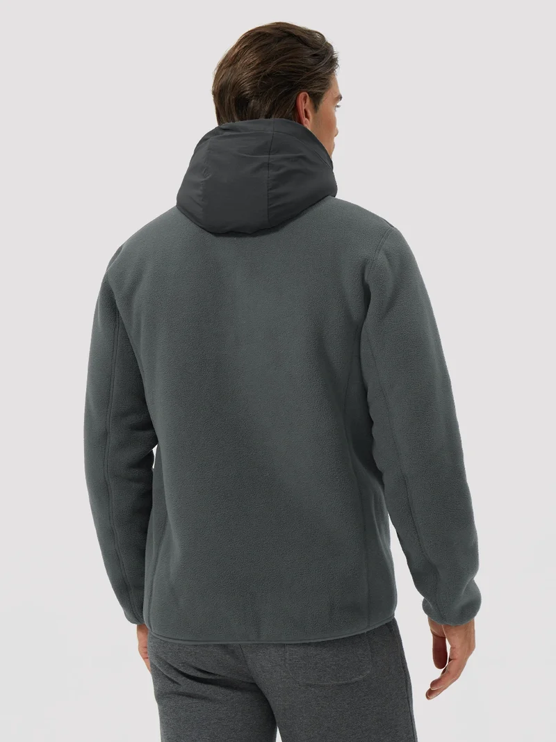 Men's Anti-Pilling Sherpa-Lined Full-Zip Fleece Jacket
