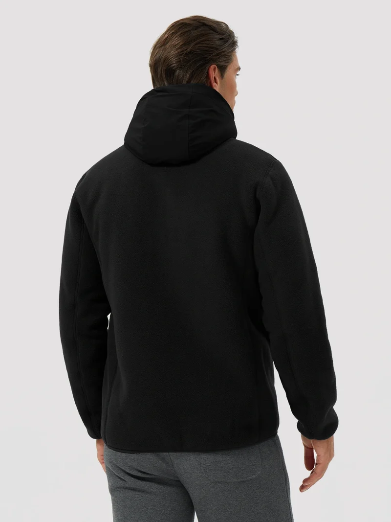 Men's Anti-Pilling Sherpa-Lined Full-Zip Fleece Jacket