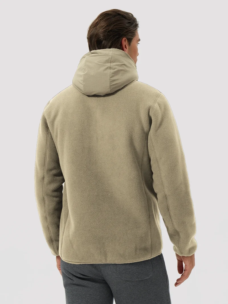 Men's Anti-Pilling Sherpa-Lined Full-Zip Fleece Jacket