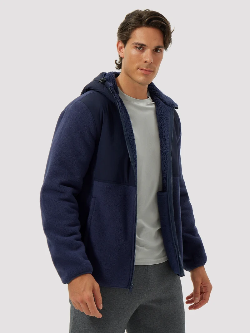 Men's Anti-Pilling Sherpa-Lined Full-Zip Fleece Jacket