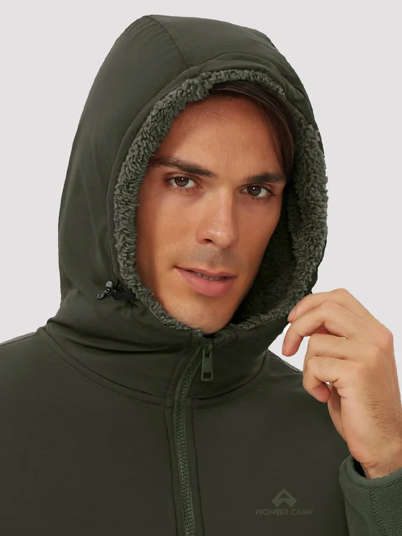 Men's Anti-Pilling Sherpa-Lined Full-Zip Fleece Jacket