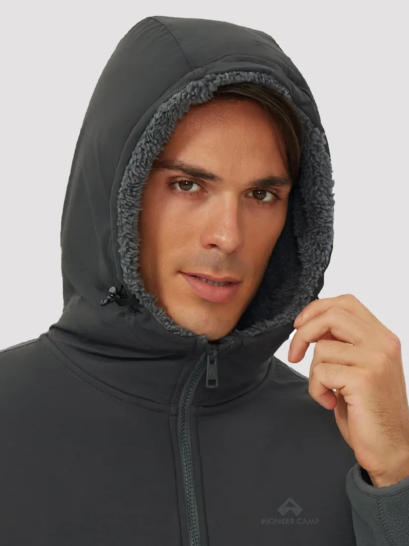 Men's Anti-Pilling Sherpa-Lined Full-Zip Fleece Jacket