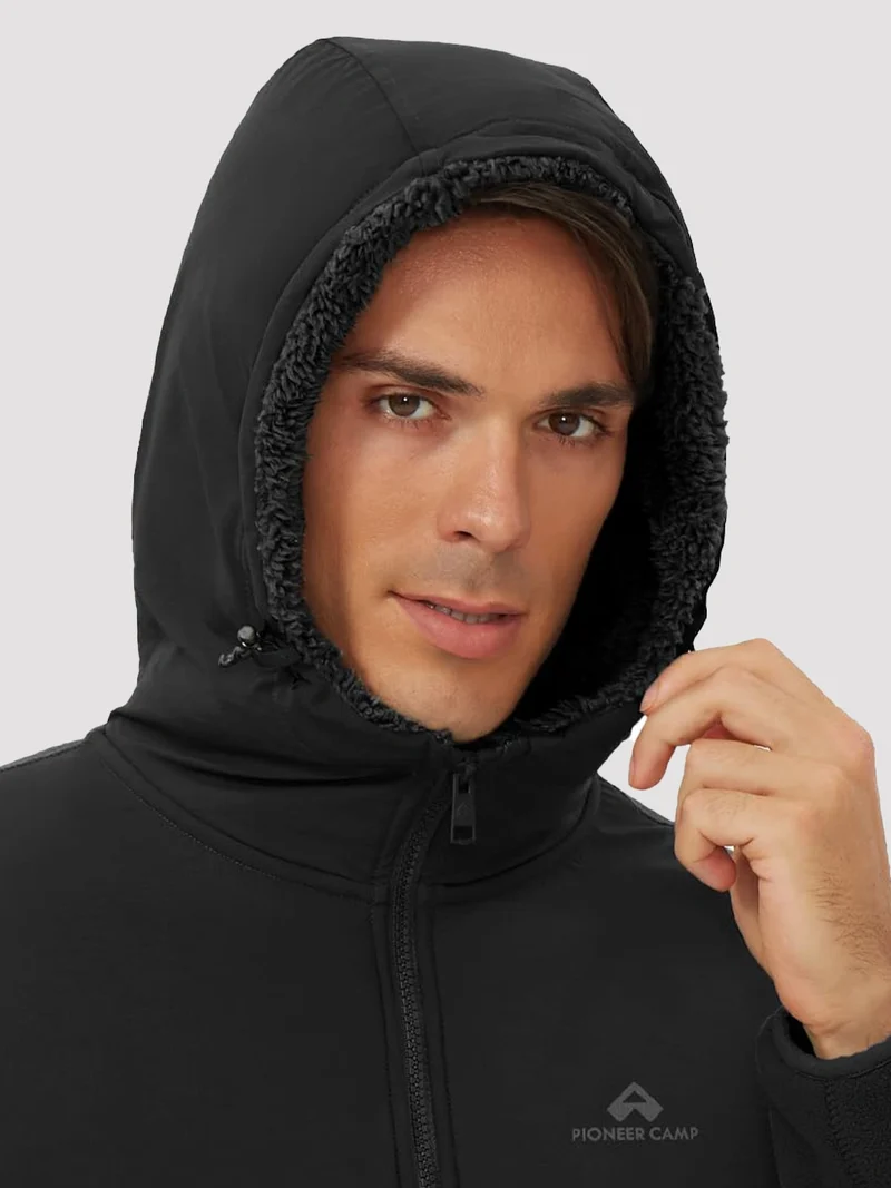 Men's Anti-Pilling Sherpa-Lined Full-Zip Fleece Jacket