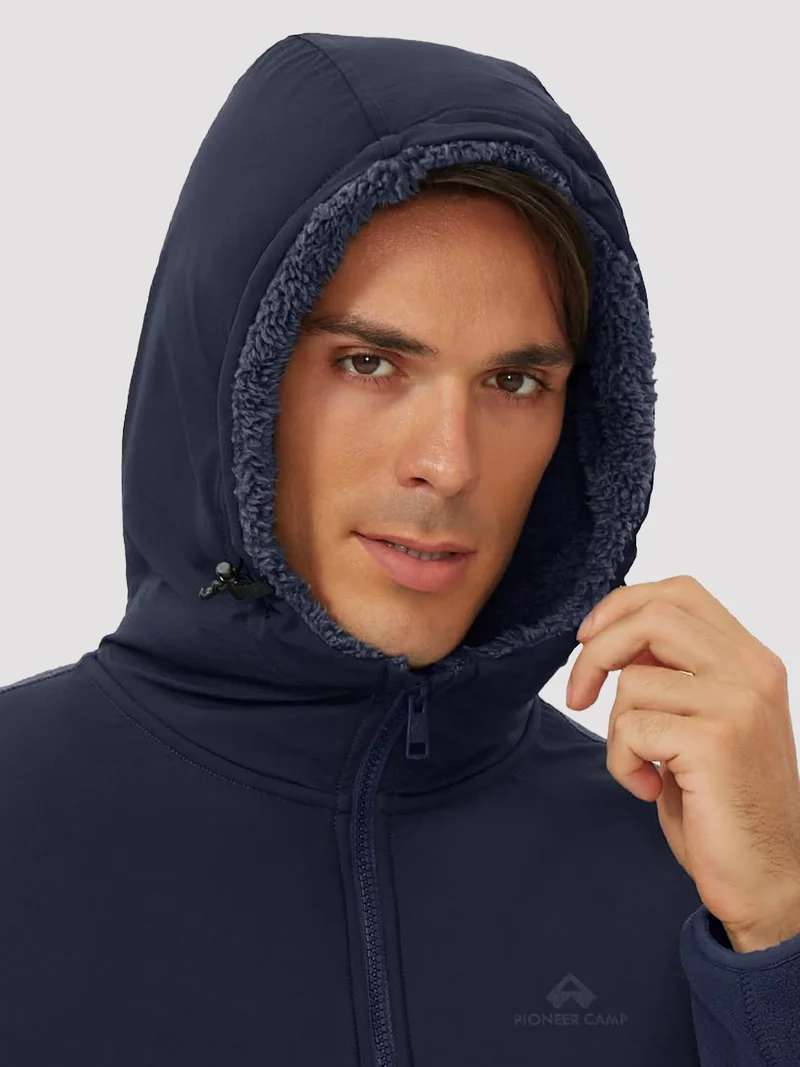 Men's Anti-Pilling Sherpa-Lined Full-Zip Fleece Jacket
