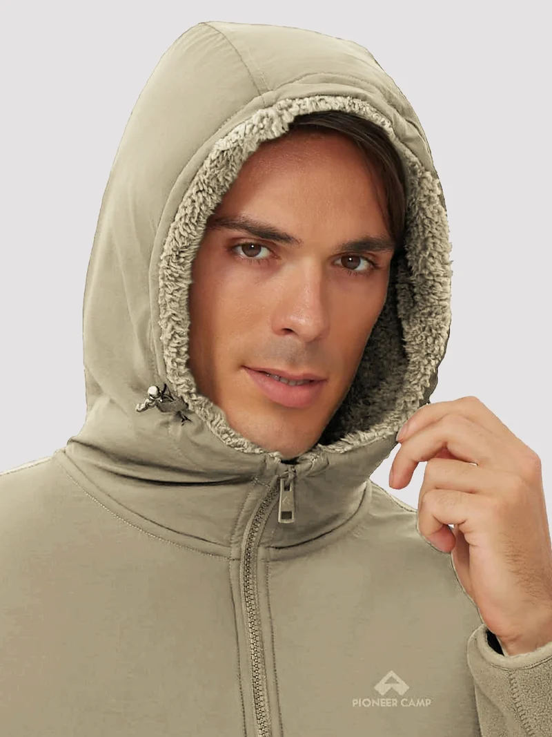 Men's Anti-Pilling Sherpa-Lined Full-Zip Fleece Jacket
