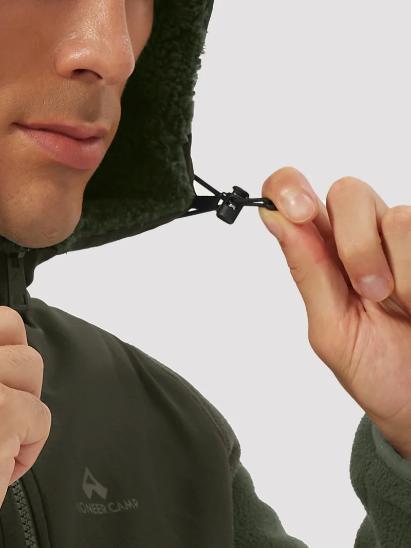 Men's Anti-Pilling Sherpa-Lined Full-Zip Fleece Jacket
