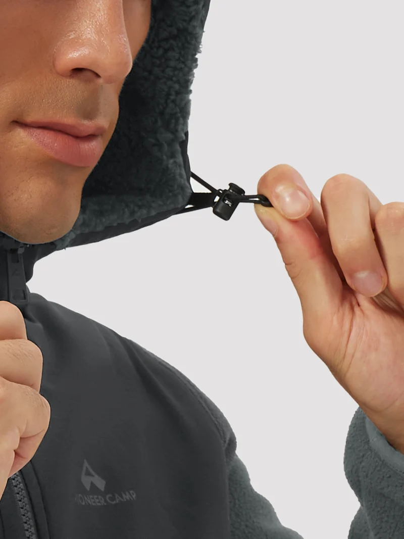 Men's Anti-Pilling Sherpa-Lined Full-Zip Fleece Jacket