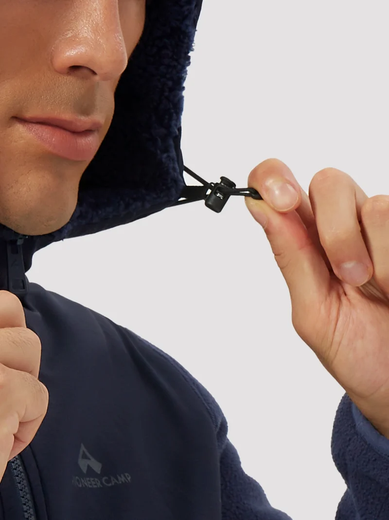 Men's Anti-Pilling Sherpa-Lined Full-Zip Fleece Jacket