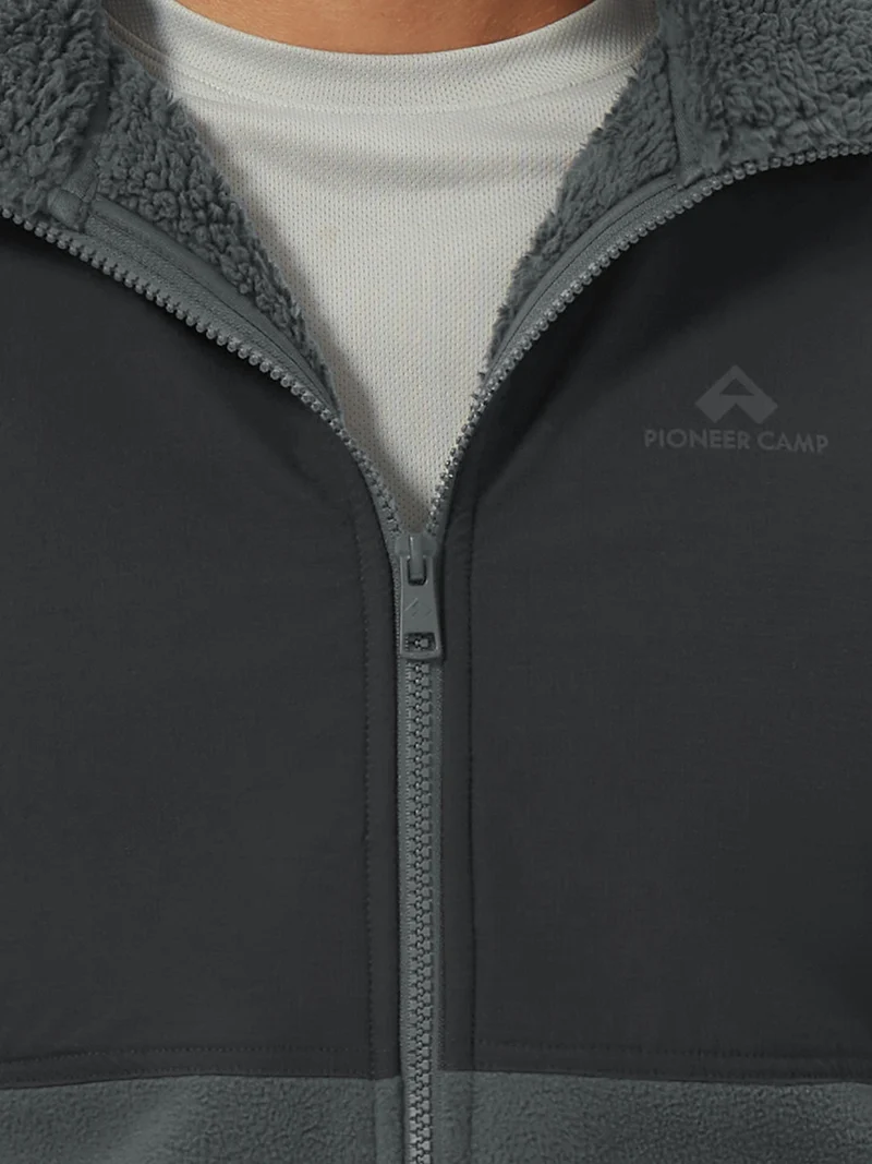 Men's Anti-Pilling Sherpa-Lined Full-Zip Fleece Jacket