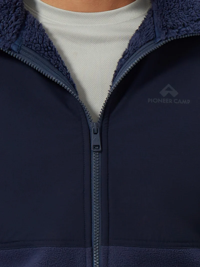 Men's Anti-Pilling Sherpa-Lined Full-Zip Fleece Jacket