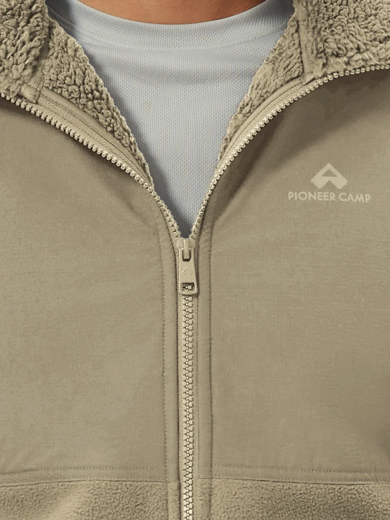 Men's Anti-Pilling Sherpa-Lined Full-Zip Fleece Jacket
