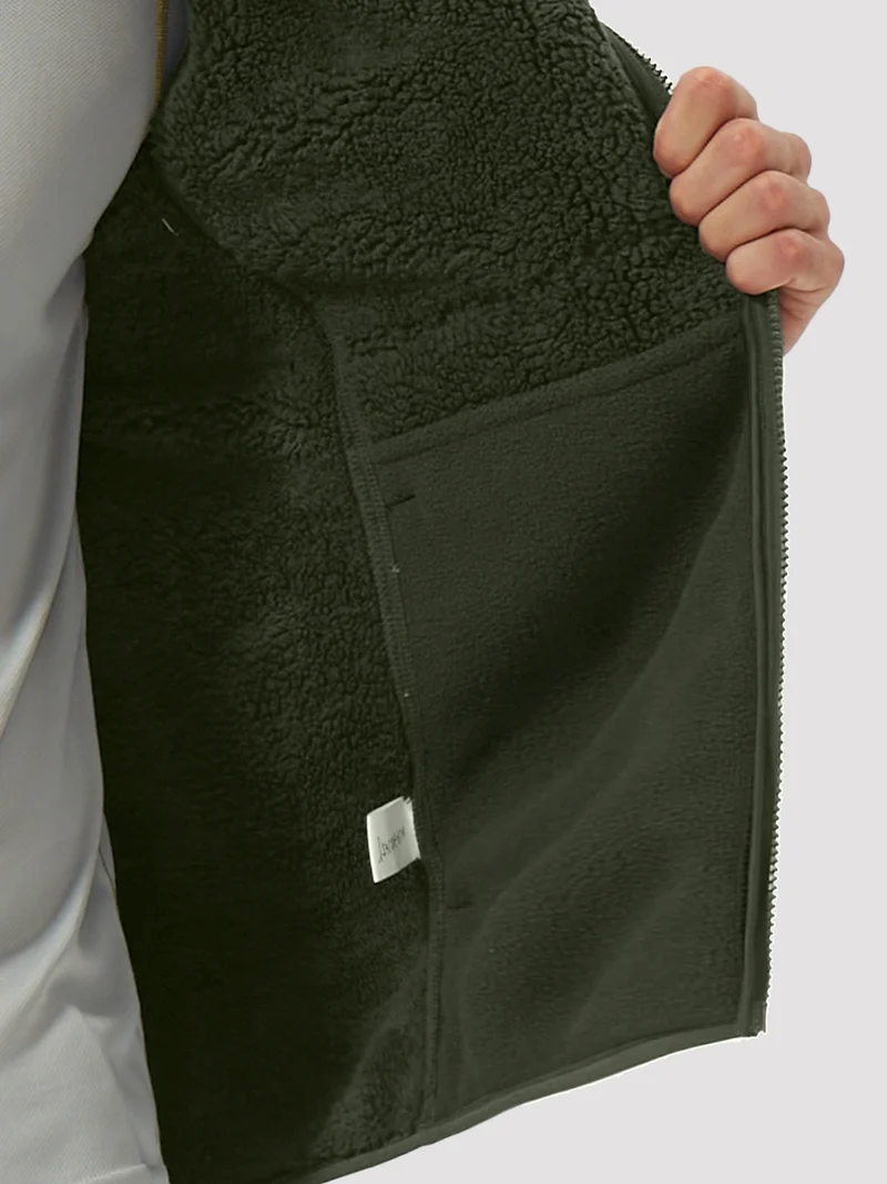Men's Anti-Pilling Sherpa-Lined Full-Zip Fleece Jacket