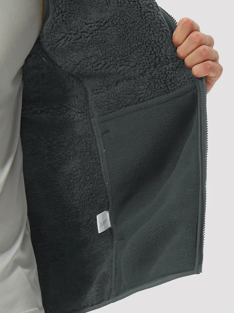 Men's Anti-Pilling Sherpa-Lined Full-Zip Fleece Jacket