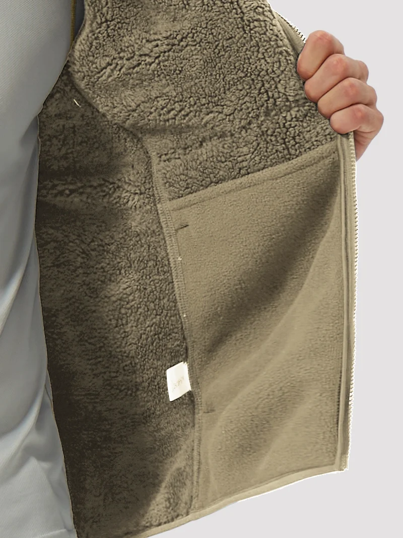 Men's Anti-Pilling Sherpa-Lined Full-Zip Fleece Jacket