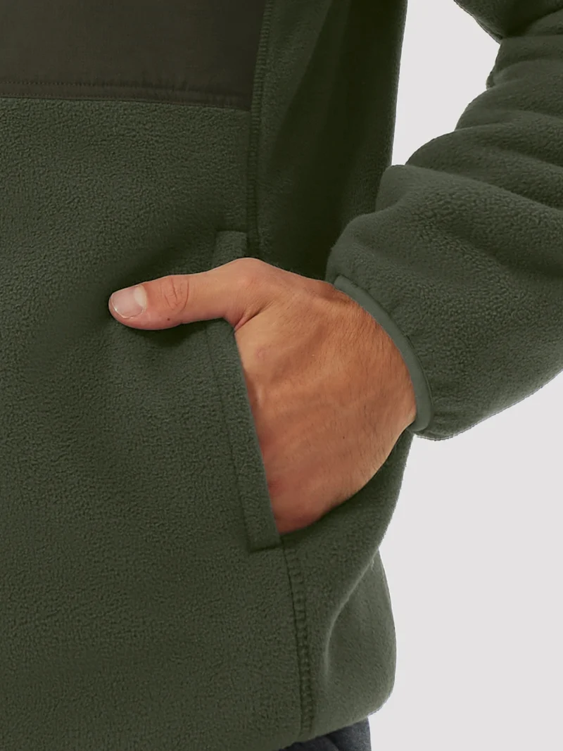 Men's Anti-Pilling Sherpa-Lined Full-Zip Fleece Jacket