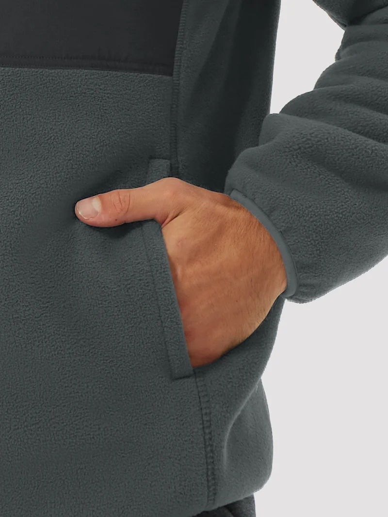Men's Anti-Pilling Sherpa-Lined Full-Zip Fleece Jacket