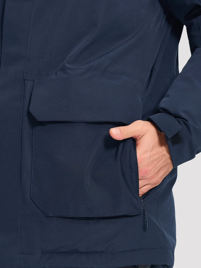 Men's 650FP Removable Hood Down Parka with Backpack Straps