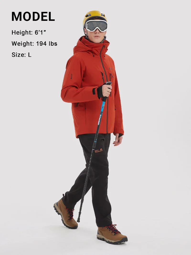 Men's RECCO Waterproof Insulated Ski Jacket