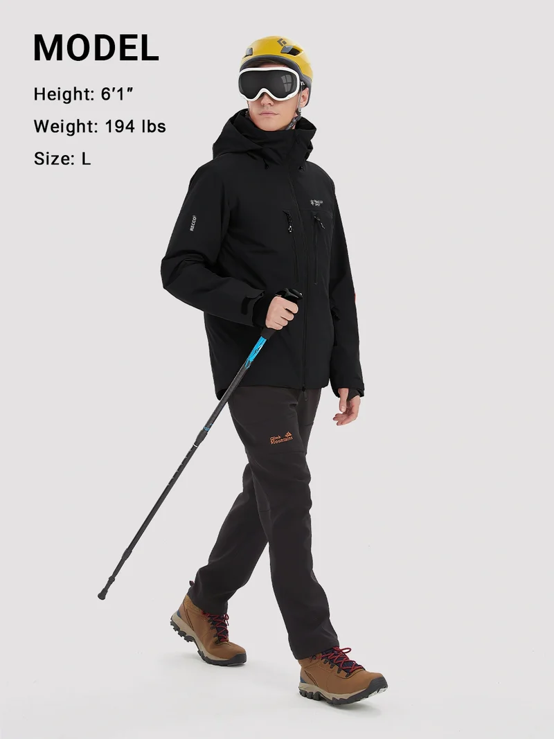 Men's RECCO Waterproof Insulated Ski Jacket