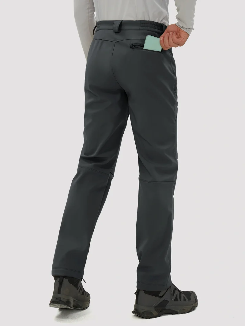 Men's Fleece-Lined Waterproof Softshell Hiking Pants