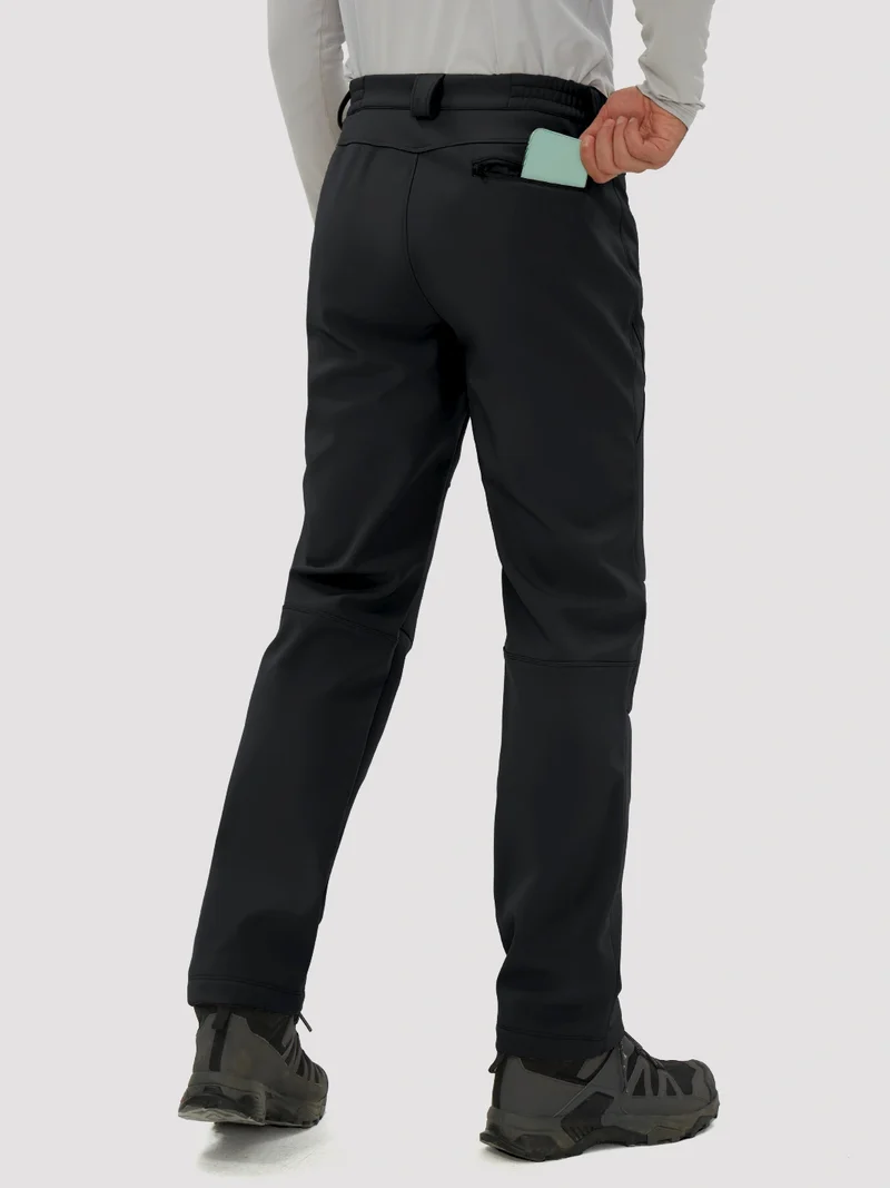 Men's Fleece-Lined Waterproof Softshell Hiking Pants