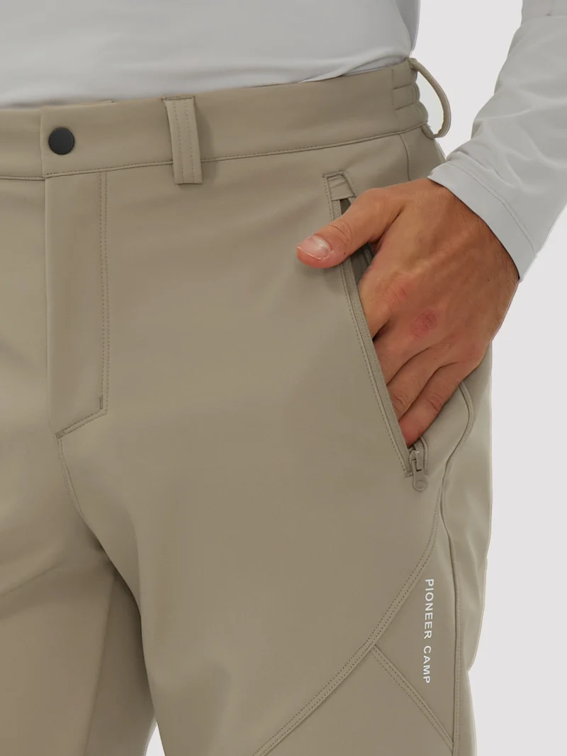 Men's Fleece-Lined Waterproof Softshell Hiking Pants