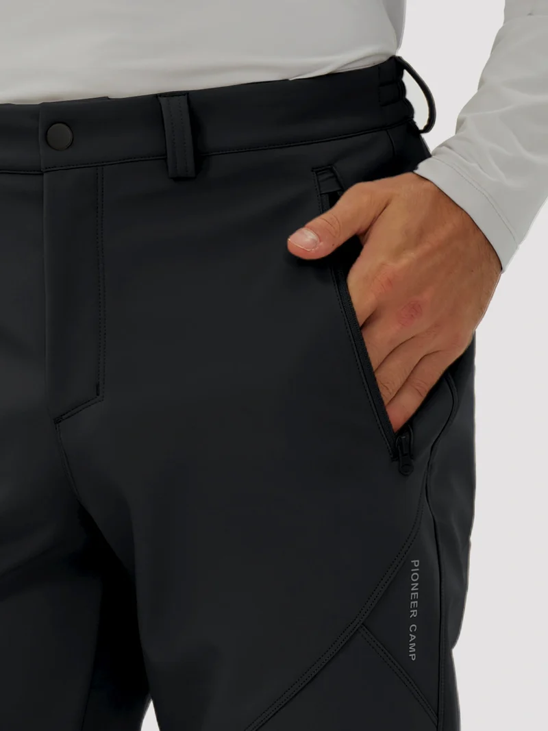 Men's Fleece-Lined Waterproof Softshell Hiking Pants