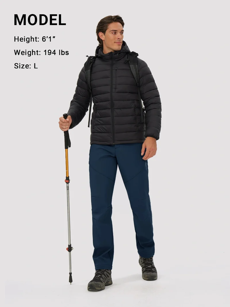 Men's Fleece-Lined Waterproof Softshell Hiking Pants