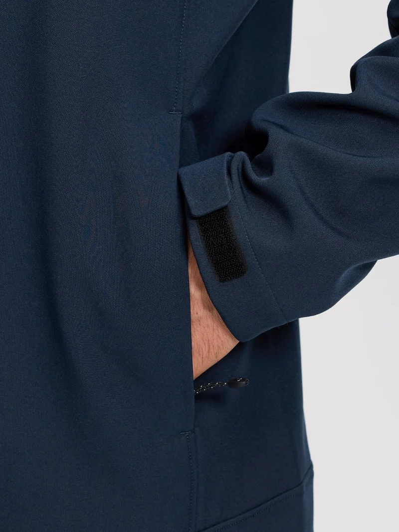 Men's Fleece-Lined Softshell Hooded Jacket
