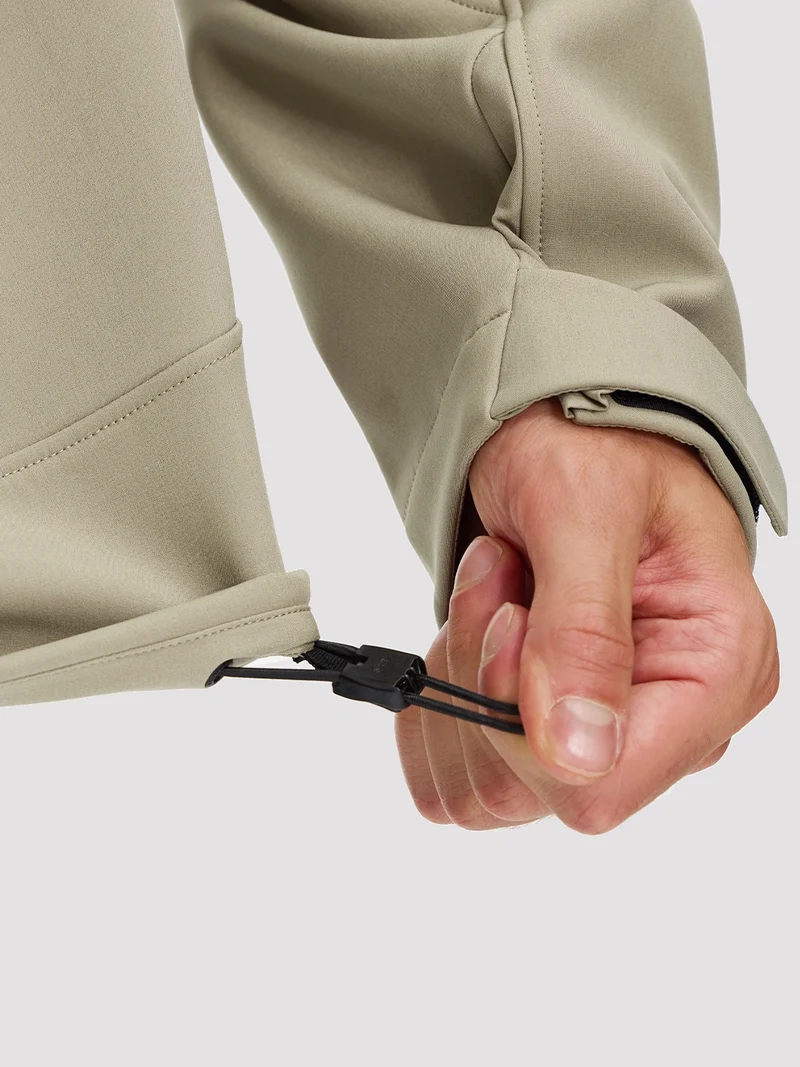 Men's Fleece-Lined Softshell Hooded Jacket